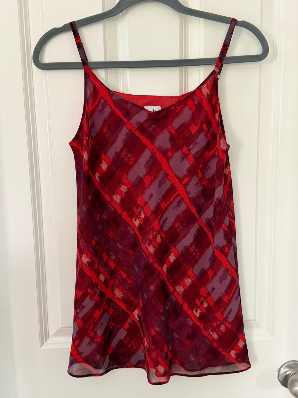 CAbi Silk Cherish Cami in Red